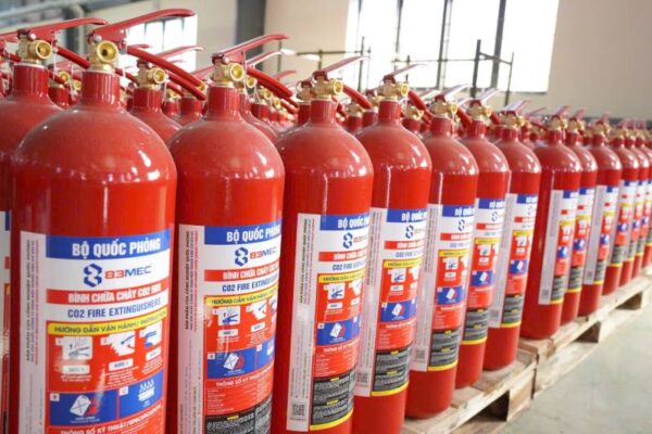 Bình chữa cháy khí CO2 MT5 – 83MEC Bộ Quốc Phòng
