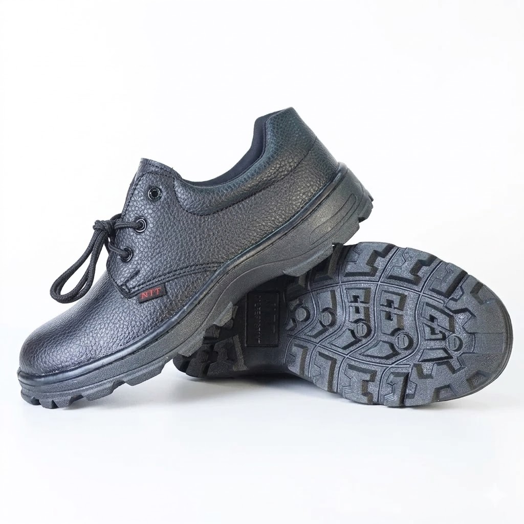 Giày bảo hộ lao động NTT P04 mũi thép đế thép chống đinh chống va đập dùng cho nhà xưởng, công trường - Ảnh 4